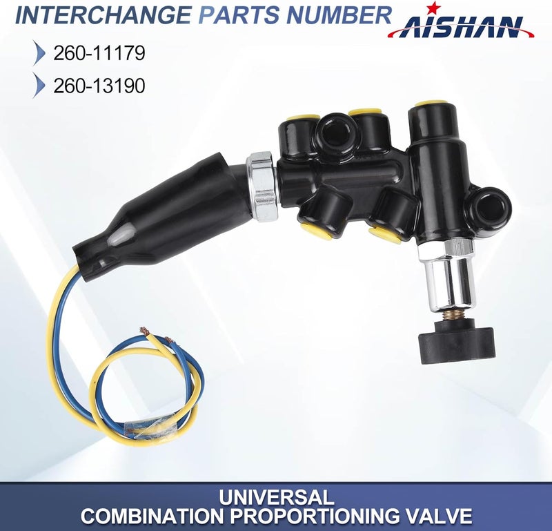 AISHAN Universal Combination Proportioning Valve for Connecting Valve 260-13190 260-11179 and Master Cylinder,Compatible with Wilwood Style & Adjustable Knob, Complete Mounting Bracket Kit - Image 5